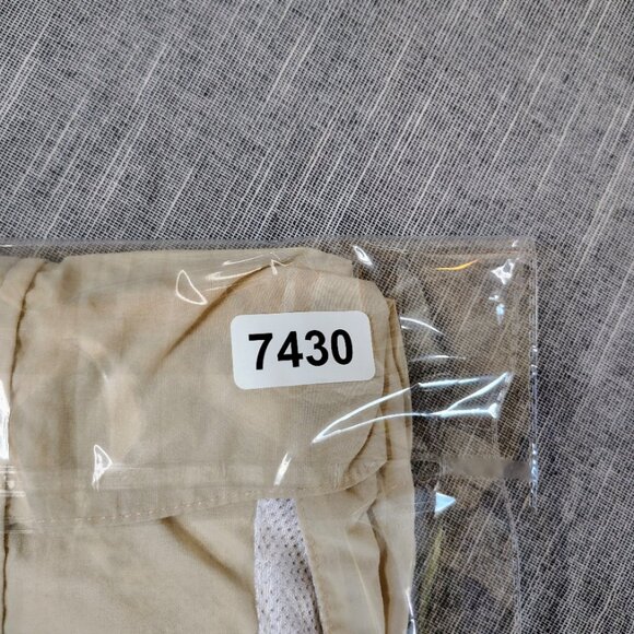 VINTAGE Tarponwear Simms Fishing Shirt Size Large Khaki Long Sleeve Performance - Picture 10 of 10